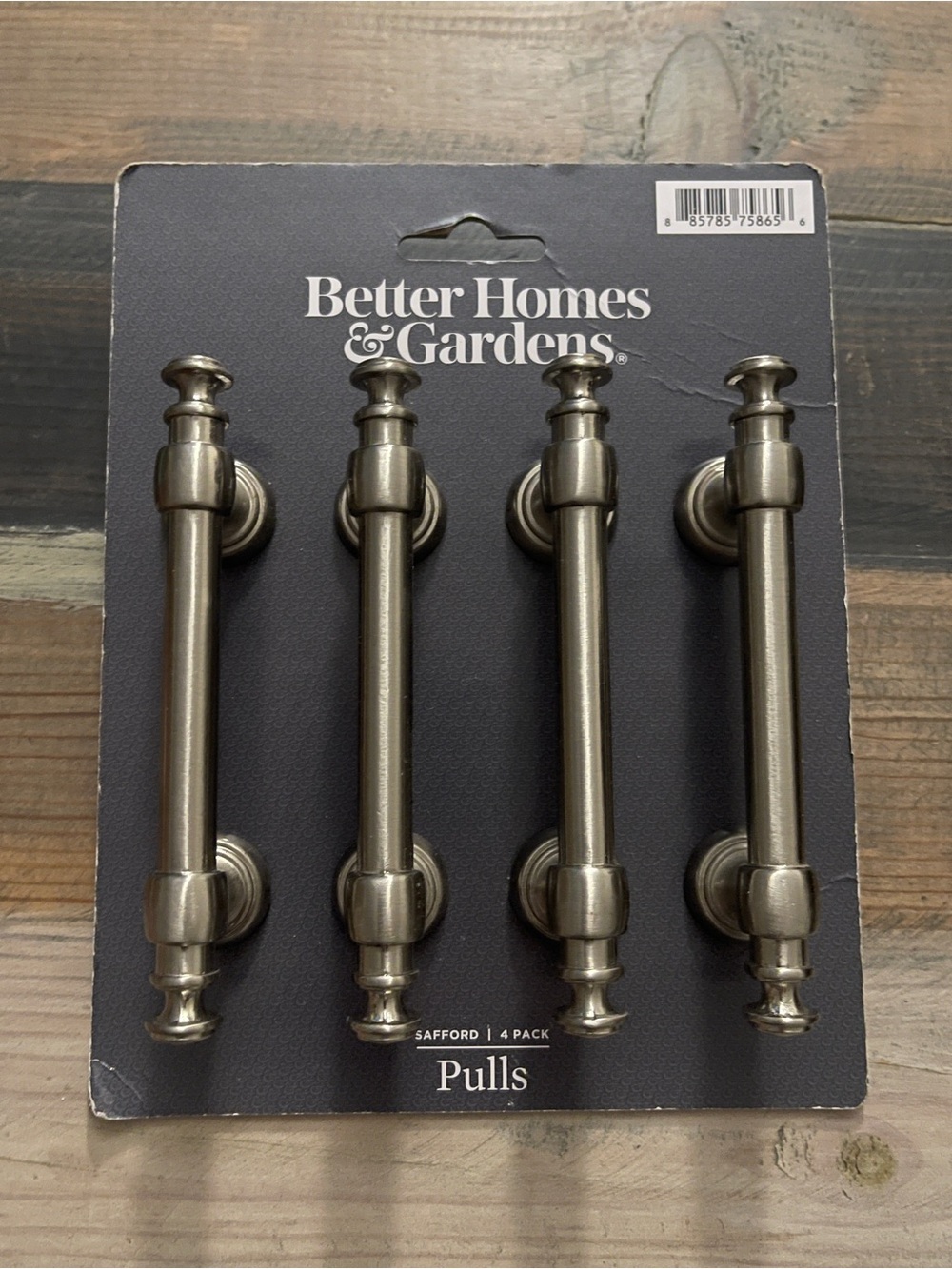 Better Homes & Gardens Safford 4-Pack Pulls Satin Nickel Cabinet Hardware - NWT